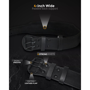 เข็มขัดออกกำลังกายปรับแต่งได้เข็มขัดหัวล็อกนิรภัยสำหรับยกน้ำหนักแบบสควอทสำหรับออกกำลังกายปรับแต่งสีได้ - Product Image 3