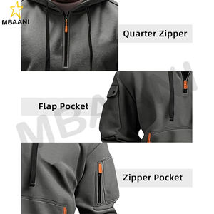 Sudadera con cierre de cremallera para hombre, informal, para entrenamiento, con bolsillos. - Product Image 4