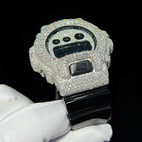 Montre Homme Ultime en Acier Inoxydable avec Diamant Moissanite, Mouvement Quartz, Cadran en Verre, Construction Robuste et Élégante, Style Moderne et Antique
