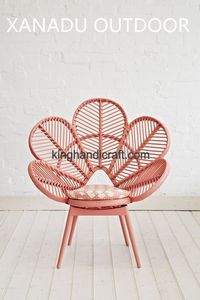 เก้าอี้หวายแฮนด์เมดสไตล์วินเทจสำหรับเด็กนั่งเด็กวัยหัดเดินแบบหวายสำหรับสถานรับเลี้ยงเด็ก Boho มุมอ่านหนังสือหรือใช้ก่อนวัยเรียน - Product Image 4