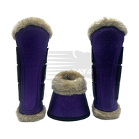 Meilleures ventes Ensemble de tapis de selle à paillettes assorti pour équitation avec bottes d'équitation et bonnets d'oreille Ensemble de tapis de selle de couleur personnalisée