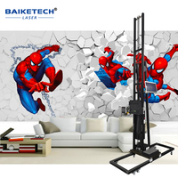 Impresora de pared de inyección de tinta UV 3D de fácil operación de gama alta, máquina de impresión para decoración de pared interior y exterior en varios materiales, fácil de usar, 2017