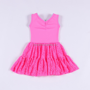 Vestido de yoga para niñas, vestido de malla sin mangas, tela transpirable, pantalones cortos incorporados para actuaciones escolares, envío rápido - Product Image 2