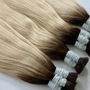 Virgen vietnamita sedoso recto para Color Ombre pelo a granel ruso suelto onda Natural profunda longitudes disponibles 40cm 100cm - Product Image 1