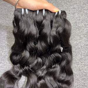 ผมมนุษย์หยักศกธรรมชาติจากประเทศกัมพูชาผมสำหรับผู้หญิงจากเวียดนามสีดำ - Product Image 5