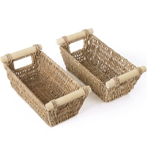 Luxury design seagrass <b>basket</b> <b>gift</b> toy clothes storage organizer lowest price sea grass <b>baskets</b> - Product Image 5