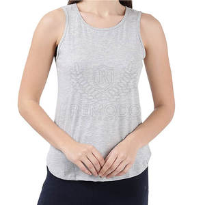 Camiseta sin Mangas Informal y Transpirable de Alta Calidad para Mujer, 100% Algodón, Personalizable, Ropa Deportiva - Product Image 2