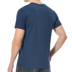 Conjunto de 2 piezas de moda de verano informal para hombre de alta calidad Camiseta transpirable con cuello redondo y mangas cortas Color sólido Tasas bajas - Product Image 2