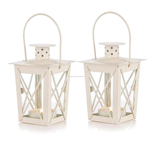 Lámparas de mesa de Metal para exteriores, accesorio Vintage desgastado, decoración de boda, granja, vela colgante grande, Pilar - Product Image 3