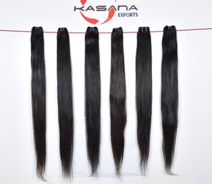 100% vierge cuticule aligné faisceau couleur naturelle noir femmes Extensions de cheveux humains non transformés vietnamien vague de cheveux Curl pas cher - Product Image 5