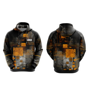 Vente en gros de sweat-shirt à capuche et sweat-shirt grande taille pour hommes design personnalisable par sublimation - Product Image 3