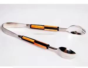 ที่คีบขนมทำจากโลหะแข็งอุปกรณ์เสิร์ฟของหวานที่เชื่อถือได้สำหรับเบเกอรี่คาเฟ่ร้านอาหารบุฟเฟ่ต์งานแต่งงานและงานเลี้ยง - Product Image 6