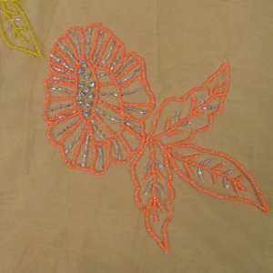 Tricot brodé à la main pour femmes en tissu net respirant écologique de luxe pour les mariages de soirée occidentaux Techniques non tissées pour filles - Product Image 5