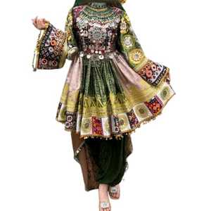 Nouveautés Vente en gros Robes afghanes à la mode Robes longues à manches longues pour femmes Robes de mariage et de soirée Respirantes Robes afghanes Kuchi pour femmes - Product Image 1