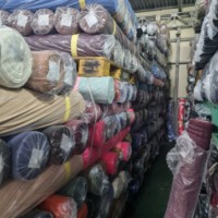 Jenny Stock Lot. Corée Polyester Spandex ITY Spandex Tissu Textile Beaucoup Brillant Teinture Plaine Meilleure Qualité Robe Femmes