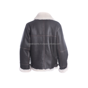 2026 OEM Hot Demanding Men's Jet-Black Sheep Skin <b>Jacket</b> Custom-Made 100%High Quality Full Sleeves Winter Fashion Heated <b>jackets</b> - Product Image 2