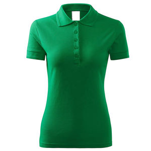 Polo de mujer de diseño OEM, Polo de algodón 100%, polos para mujer, cuello de tira, informal, ajustado - Product Image 3