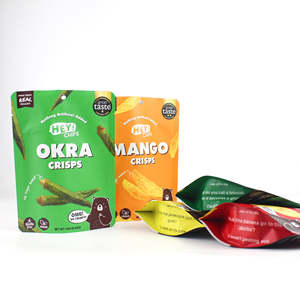 Emballage flexible, sachet debout mat avec fermeture éclair refermable et encoche de déchirure pour les chips, les noix, les fruits secs, l'emballage alimentaire, OEM Vietnam - Product Image 4