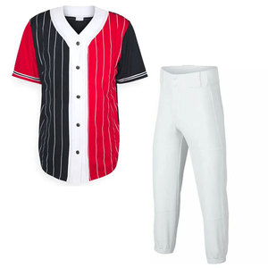 Conjunto de Uniforme de Béisbol de Primera Calidad con Logotipo de Diseño Personalizado, Jersey y Pantalones de Poliéster Transpirable, Colores Personalizados para Hombre - Product Image 1
