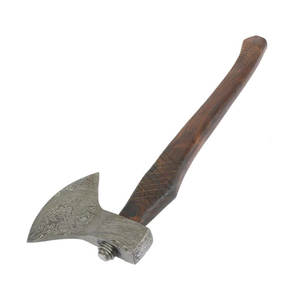 Hacha de acero damasco hecha a mano con mango de madera rosa, hacha de acero damasco de alta calidad - Product Image 2