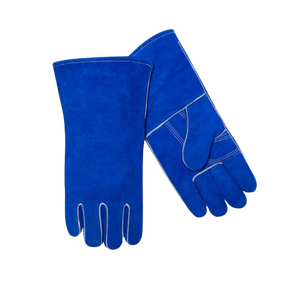 Gants de sécurité en cuir de vache fendu XL de qualité supérieure de 14 pouces de long pour le travail industriel - Product Image 2