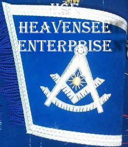 Manchettes brodées maçonniques Gold Bullion Regalia pour les officiers de la loge franc-maçonnique - Product Image 6