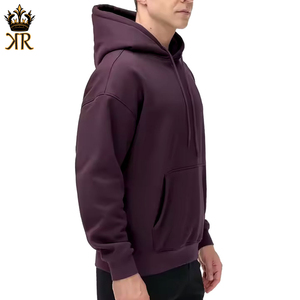 Sweat à capuche pour homme en molleton 100 % coton recyclé, écologique et teint uni, disponible en 350 g/m², 450 g/m², 480 g/m², 500 g/m² – Idéal pour l'hiver - Product Image 4