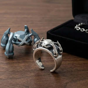 Bague Pokémon Metalosse Metagross – Bijou Métallique Élégant pour Occasions Cadeaux - Product Image 3