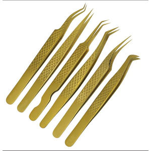 Prix de gros, pinces à épiler en acier inoxydable de haute qualité, ensembles de pinces à épiler, prise parfaite, pointes droites et courbes, options personnalisables - Product Image 3