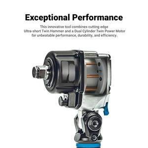 3/4 pouces Clé à chocs pneumatique à double marteau à tête flexible 738 Ft. Lbs. avec prise en charge de la personnalisation OEM - Product Image 3