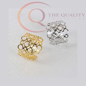 Ensemble de Ronds de Serviette en Métal de Luxe pour Table de Mariage, Décoration de Table Écologique pour la Maison et l'Hôtel - Product Image 5