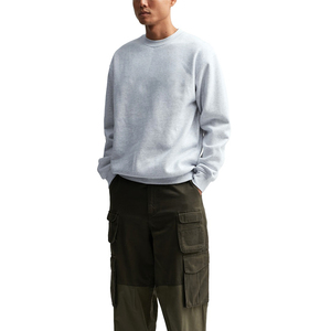 480GSM poids lourd coton hommes sweats impression broderie personnalisé sweat à col rond pull T-shirt - Product Image 5