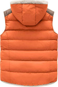 Chaqueta acolchada de lona ligera personalizada con cremallera chaleco invierno cálido manga de burbuja transpirable a prueba de viento ropa exterior servicio OEM - Product Image 2