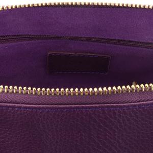 Custom Logo Fashion Genuine Leather Zipper Pouch Organizer Promotional Travel Makeup Cosmetic <b>Bags</b> with Solid Pattern Case Type - Product Image 6