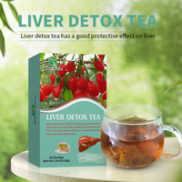 Thé aux herbes biologique naturel pour le soin du foie, marque privée OEM, thé détox pour la digestion et le bien-être quotidien, personnalisable