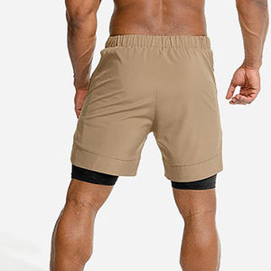 Short de sport taille haute pour homme pour l'été, la course à pied et le jogging, style non tissé, méthode de tissage en vente - Product Image 3
