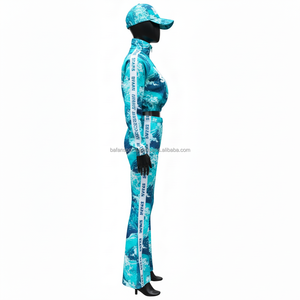 Ensemble de survêtement en coton d'été pour femmes, nouvelle mode, design uni, personnalisation complète, coupe-vent lourd, taille plus - Product Image 3