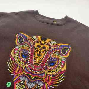 Hommes lourds t-shirt imprimé 100% coton blanc sport vêtements de sport coton surdimensionné imprimé Sublimation t-shirt - Product Image 3