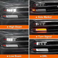 Nouvel ensemble de phares LED Chevrolet Silverado 6000K, feux de croisement/feux de route/DRL/clignotants, 32V 120W 12000LM 99-02