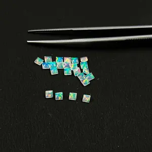 Beautiful Trendy Natural AAA Quality 3mm To 8mm Ethiopian Opal Princess Square Cut Loose Gemstone From Manufacturer Supplier