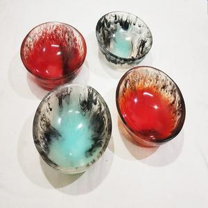 Juego de 2 tazones de madera con forma redonda para el hogar y el Hotel, Set de 2 tazones para fruta, Color esmaltado, vajilla de madera - Product Image 6