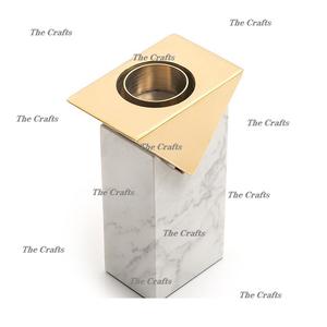 Bougeoir en marbre et en métal Taille et forme personnalisées Bougeoir pour fête de mariage et événements - Product Image 6