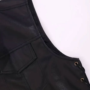Gilet en cuir pour homme personnalisé, gilet sans manches en cuir de haute qualité et durable pour les voyages et le port quotidien - Product Image 6