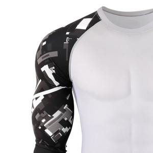 Camisetas de Compresión para Hombre, Fitness, Culturismo, Impresión 3D, Manga Larga, Protección contra Erupciones - Product Image 5