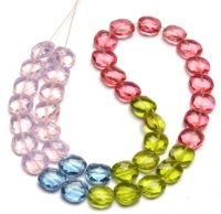 Perles de quartz facettées multicolores de 8 mm, brin de 14 pouces, pierres précieuses œil de tigre et agate certifiées par un tiers pour la fabrication de bijoux
