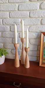 Bougeoir en bois pour décoration de mariage-Support de décoration fait à la main pour table/affichage mural, organisateur de décoration écologique - Product Image 4