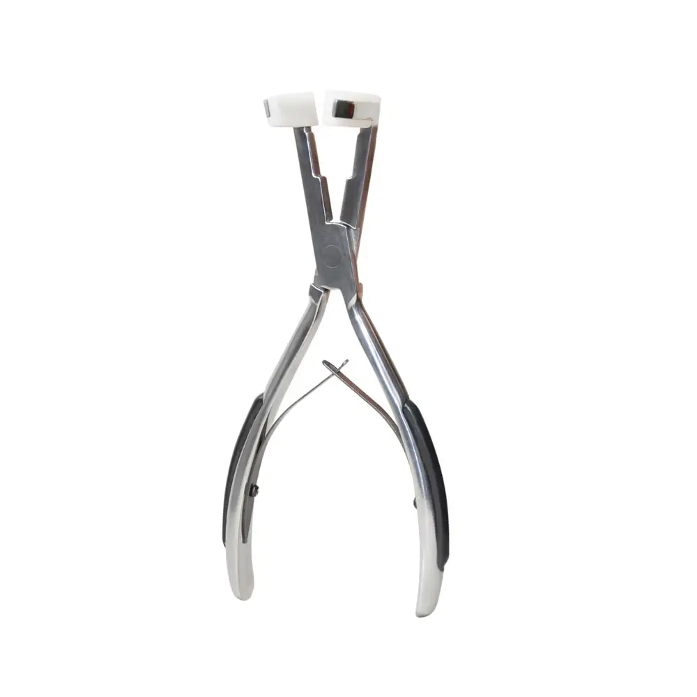 hair extensions tools clamp pliers tool for micro ring link bead human hair extensions polished steel hair extension plier