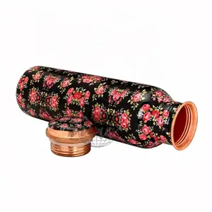 Wholesale Drinkware Copper Water Bottle with Lid Available at Affordable Price from Indian Supplier