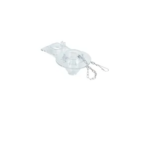 Scatola di 12 Sapo 2 'unità WC con catena in acciaio inox trasparente in PVC-Foset accessori per doccia