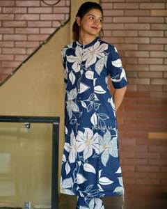 COLECCIÓN DE DISEÑADOR DHAMAKA DE VERANO Disfruta de tu verano con nuestro increíble conjunto de pantalones Kurti Elegante conjunto Kurti para este verano - Product Image 4